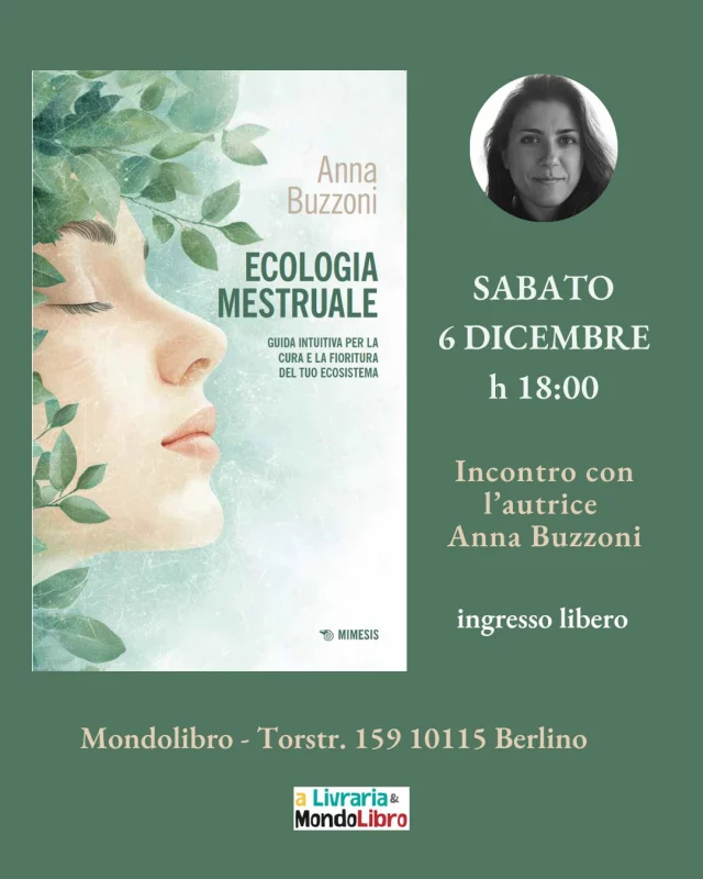 Se sabato prossimo non avete nulla da fare a Berlino, vi aspetto a @mondolibroberlin in dialogo con Roberta Chimera, produttrice, amica e parte di EWA - European Women's Audiovisual Network ❤️

Thx to @edizioni.mimesis 

#studiomedulla #ciclomestruale #ecologiamestruale